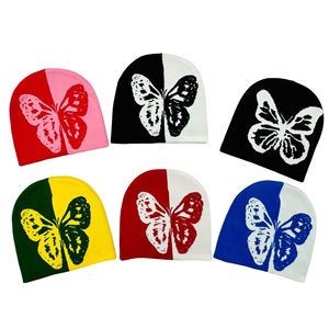 Gorro de punto de lana de invierno Unisex, logotipo de diseñador de algodón de alta calidad, patrón de impresión elegante, suave y elegante para viajes - Product Image 4