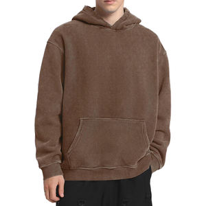 Premium Quality Winter Men Solid Hoodies 100%Cotton Fleece Quick Dry Breathable Custom Logo Custom Size Casual Basics <b>Hoodie</b> - Product Image 2