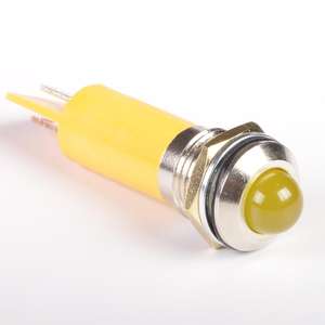 6/8/12/16mm lampada pilota di segnalazione impermeabile 0-220V indicatore luminoso a LED 2 perni - Product Image 4