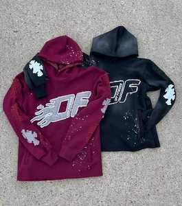 OEM personalizado pulóver Unisex pantalones de chándal y chándales sudaderas con capucha para hombres Nylon cortavientos Flare pantalones de chándal traje conjunto de chándal - Product Image 3