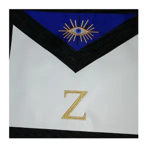 Großhandel kunden spezifisches und langlebiges Material Freimaurer Insignien 4 Grad ASSR Scottish Rite Schürze Freimaurer Beste Qualität