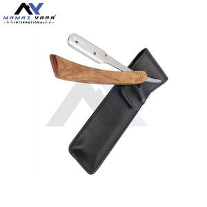 Rasoirs à raser en bois les plus vendus, équipement de salon, logo personnalisé, rasoir droit durable, salons de coiffure, soins de beauté - Product Image 6
