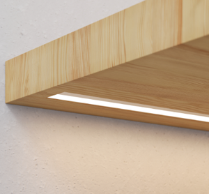 รางไฟแบบฝังในตัวทำจากไม้เนื้อแข็ง - Product Image 2