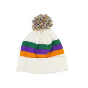 Chapéus de Pompom de alta qualidade para mulheres, gorros em acrílico com diferentes sabores e variantes, chapéus de aquecimento para uso no inverno