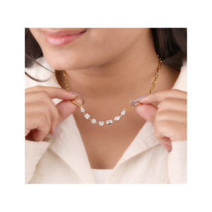 Collier à maillons en forme de trombone au design minimaliste, cadeau idéal pour les femmes pour toutes les occasions - Product Image 4