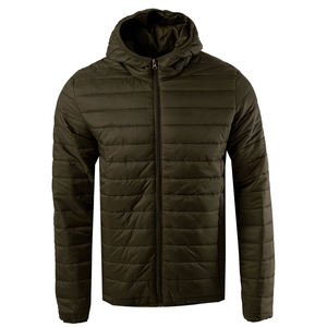 OEM Men's Premium Quality Solid Zip <b>Stand</b> Collar Oversize Puffer Jacket Winter Warm Custom Quilted Waterproof High Quality - Product Image 3