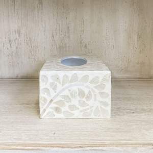 Boîte porte-serviettes de Style luxe finition incrustation d'os pour la décoration de fête de mariage utilisation Style moderne et meilleure vente boîte à mouchoirs - Product Image 6