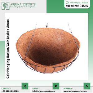 Panier mural suspendu 100% Coco/doublure de panier en Coco pour balcon, jardin et Patio, vente en gros, meilleure qualité - Product Image 2