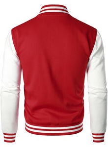 Veste universitaire Letterman haute couture pour hommes personnalisée OEM veste de baseball élégante respirante en tissu de laine légère décontractée teintée en hiver - Product Image 6