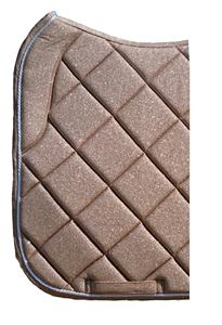 Tapis de selle d'anglaise en coton écologique de haute qualité, durables et personnalisables, avec design pailleté et logo couleur sur mesure pour - Product Image 3