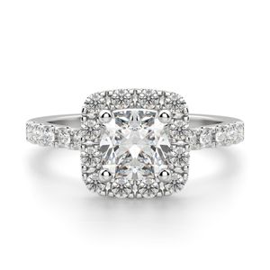 แหวนหมั้นเพชรโมอิสทรงโค้ง - Product Image 5