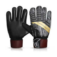 Guantes de portero de fútbol de cuero de alta calidad con degradado de color, diseño antideslizante y transpirable, guantes de fútbol Unisex