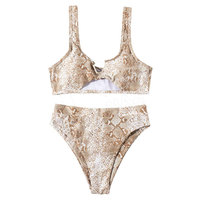 Sexy dames bikini set van twee delen, doorschijnend, met bh, doorschijnend ondergoed, spandex/polyester materiaal, waterafstotend & sneldrogend