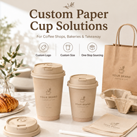 Gobelet en papier personnalisé de luxe écologique jetable à double paroi de 8 oz et 12 oz pour boissons chaudes, thé Karak, Gahwa, café arabe, avec couvercle