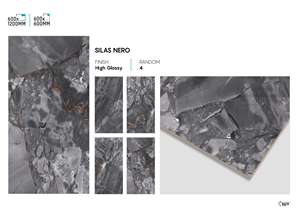 Carreaux de mur et de sol en porcelaine à haute brillance et à finition brillante 24x48 pouces Surface intérieure polie de luxe - Product Image 3