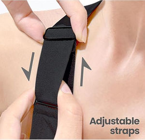 Sujetador Deportivo de Punto con Anillo de Acero en V Profundo, Popular Transfronterizo, para un Aspecto de Senos Más Grandes, Sin Costuras, Sólido - Product Image 4