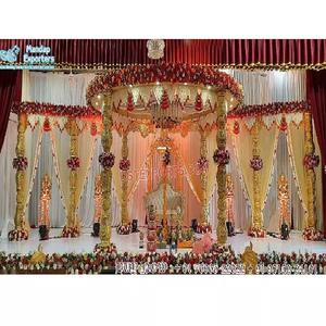 ของตกแต่งงานแต่งงานที่ยิ่งใหญ่สมัยใหม่ damroo vidhi mandap ขายส่งงานมหารานีที่สวยงาม - Product Image 1