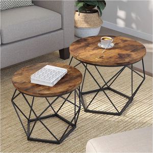 Professional design metal wood coffee <b>table</b> for kitchenware office home restaurant living room garden decoration made in india - Product Image 4