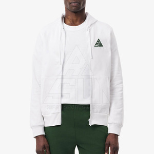 Sweat-shirts à capuche zippés pour hommes, haute qualité, meilleur prix, design personnalisé, uni, teint, mélange polyester/coton, respirant, écologique - Product Image 1