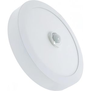 Plafonnier à capteur LED 18W avec détecteur de mouvement circulaire et de présence pour couloir ou porche - Product Image 1
