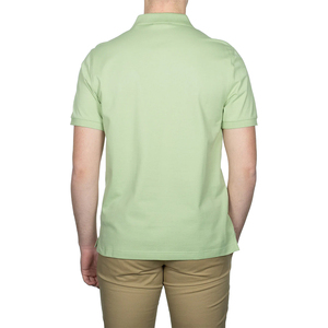 Chemise de golf personnalisée de haute qualité pour hommes, jersey de polyester de coton respirant, motif solide avec logo brodé, polo pour hommes - Product Image 3