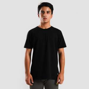 เสื้อยืด Youth Heritage Basic สีดำ ผ้าคอตตอนเจอร์ซีย์ 100% น้ำหนัก 240 กรัม ย้อมสีพื้น เสื้อยืดออกกำลังกาย พิมพ์ลายซิลค์สกรีน ดีไซน์เรียบง่าย - Product Image 1