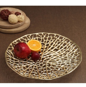 ถาดเสิร์ฟงานฝีมือดีไซน์หรูหราสำหรับบ้าน โรงแรม ตกแต่งโต๊ะกลาง พร้อมฟังก์ชั่นจัดเก็บ ราคาขายส่ง - Product Image 6