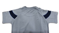 Camiseta Gris de Manga Corta para Hombre, Diseño Raglán, Corte Regular, 320g, Transpirable, Antiarrugas, de Poliéster Tejido Personalizado al por Mayor