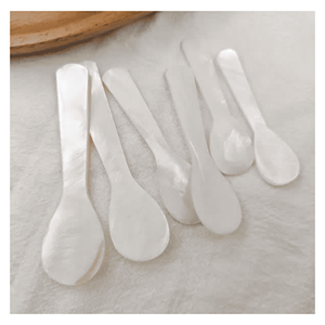 Cuillère en nacre élégante, cuillère en coquille de nacre pour la dégustation de desserts et l'utilisation en vaisselle d'hôtel, Vietnam - Product Image 6