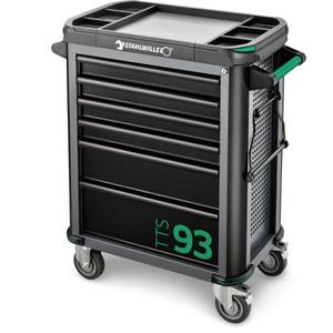 Chariot d'atelier Stahlwille avec ensemble d'outils assortis de 250 pièces, coffrets à outils de qualité supérieure pour ateliers - Product Image 1