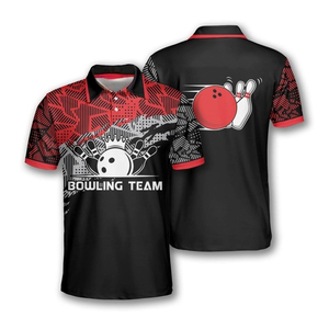 Polos de sublimación con logotipo personalizado para bolos, ropa ajustada fácil de sublimar con nombre y logotipo impresos - Product Image 1