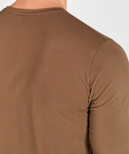 เสื้อยืดแขนเต็มสำหรับผู้ชายผ้าฝ้ายธรรมดาใส่สบายเหมาะสำหรับใส่ทุกวัน - Product Image 5