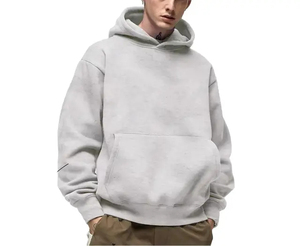 เสื้อฮู้ดดี้สไตล์สตรีทแวร์ แขนเสื้อแบบริบ ลายพิมพ์ตามสั่ง MOQ ต่ำ ผ้าฝ้ายระบายอากาศได้ดี ซักย้อมสีซีดแบบซันเฟด ผลิตตามสั่ง - Product Image 3