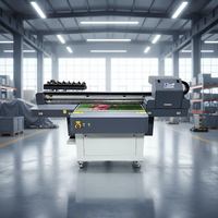Printer Inkjet Flatbed 6090UV 3 Head Model 3200 Otomatis Baru Area Cetak 600x900mm dengan Kamera