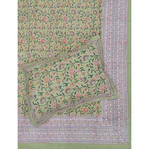 Classic Floral <b>Pattern</b> Percale Cotton Double Bedsheet Pillow Covers 3pcs Set Comfortable <b>Fitted</b> <b>Sheets</b> for Home Use 90 108 - Product Image 1