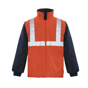 Men's Hi-Vis Waterproof Pullover Hooded <b>Safety</b> Jacket Windproof Insulated Workwear for <b>Outdoor</b> Construction Security Windproof - Product Image 4