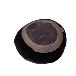 Toupet en cheveux humains à base mono, perruque à base mono, prothèse capillaire en cheveux humains, taz hair bd - Product Image 6