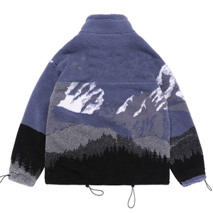 Veste en polaire sherpa pour femme, style décontracté, vente chaude, hiver, chaude, respirante, broderie de logo personnalisée, col montant, vente en gros - Product Image 2