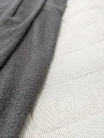 Couette réversible en lin européen 100% faite à la main, couverture matelassée, certification Oeko-Tex