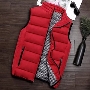 Wholesale <b>Black</b> Custom Logo Thick Winter <b>Men's</b> Puffer Bubble <b>Vest</b> Jacket Unisex with Hoodie New High Quality - Product Image 6