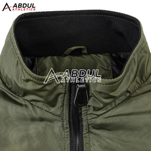 Blouson aviateur pour hommes streetwear décontracté à fermeture éclair vêtements d'extérieur chauds en vrac vente en gros veste d'hiver pour hommes - Product Image 3