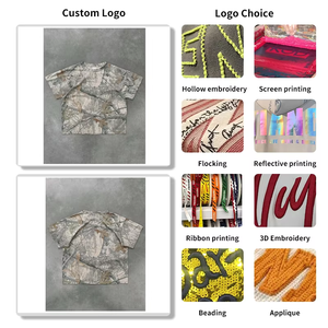 Camiseta de Algodón Grueso Lavada Estilo Vintage, Corte Cuadrado Personalizado para Hombre, Estampado Digital de Camuflaje Real Tree, Camuflaje Personalizado - Product Image 6