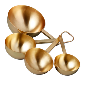 Tasses à mesurer en laiton cuillère à café Mini poignée tasse cuillère en laiton échelle de mesure cuillère ou cuisson cuillères de cuisson - Product Image 3