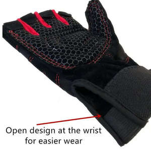 Gants d'haltérophilie en cuir véritable pour hommes best-seller Gants d'entraînement de musculation antidérapants Gants de gymnastique d'haltérophilie - Product Image 4
