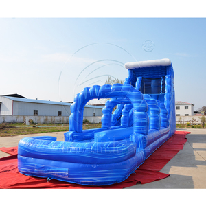 Commercial PVC <b>Inflatable</b> <b>Water</b> <b>Slide</b> Giant Outdoor Double Lane <b>Water</b> <b>Slides</b> Backyard Residential Bouncy <b>Slide</b> Long Slip N <b>Slide</b> - Product Image 2