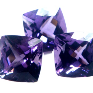Exclusive Gems Wholesale Natural <b>Purple</b> Amethyst <b>Cushion</b> Shaped Faceted Cutting Loose Gemstone Healing Birthstone Jewelry Making - Product Image 1