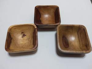 Bol de nourriture de forme ronde au design classique bol en bois de haute qualité forme et taille personnalisées bol en bois à bon prix - Product Image 6