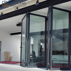 <span class=keywords><strong>Porta</strong></span> Pieghevole di Alta Gamma in Alluminio Impermeabile Retrattile AS2047 con Doppio Vetro Temperato per Balcone - Product Image 4