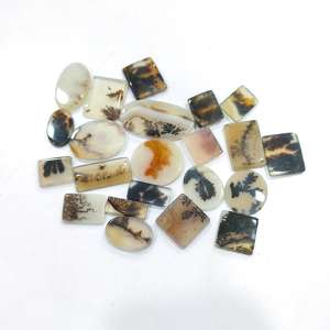 Pierres précieuses plates en vrac de haute qualité beau Quartz dendrite naturel pour la fabrication de bijoux-Gemmes en gros - Product Image 3