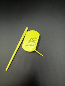 ที่จับกระจกทรงสี่เหลี่ยมด้ามจับกระจกทำจากสเตนเลสสตีลญี่ปุ่นสีเหลืองนีออนสำหรับช่างขนตา - Product Image 4